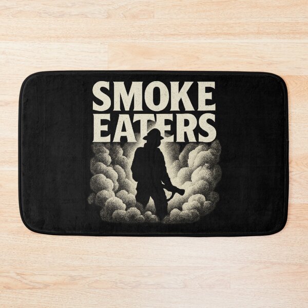 Item preview, Smoke Eaters - Firefighter Silhouette in Rolling Smoke designed and sold by MKreative Studio.