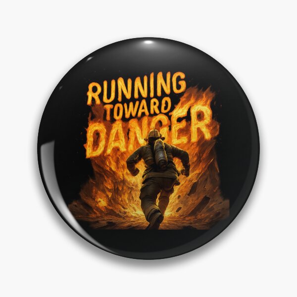 Item preview, Running Toward Danger - Heroic Firefighter Rescue Art designed and sold by MKreative Studio.