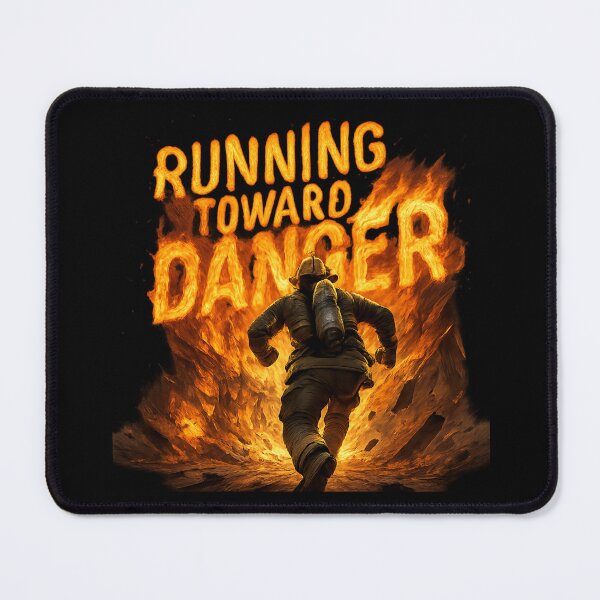 Item preview, Running Toward Danger - Heroic Firefighter Rescue Art designed and sold by MKreative Studio.