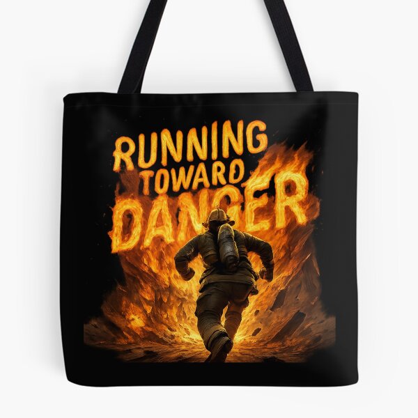 Item preview, Running Toward Danger - Heroic Firefighter Rescue Art designed and sold by MKreative Studio.