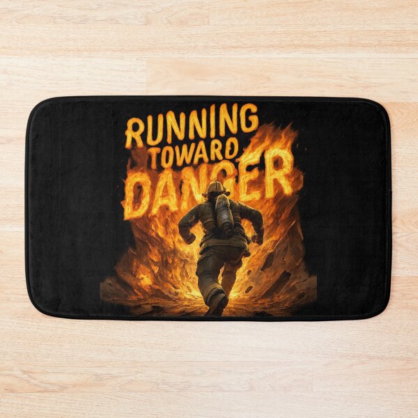 Item preview, Running Toward Danger - Heroic Firefighter Rescue Art designed and sold by MKreative Studio.