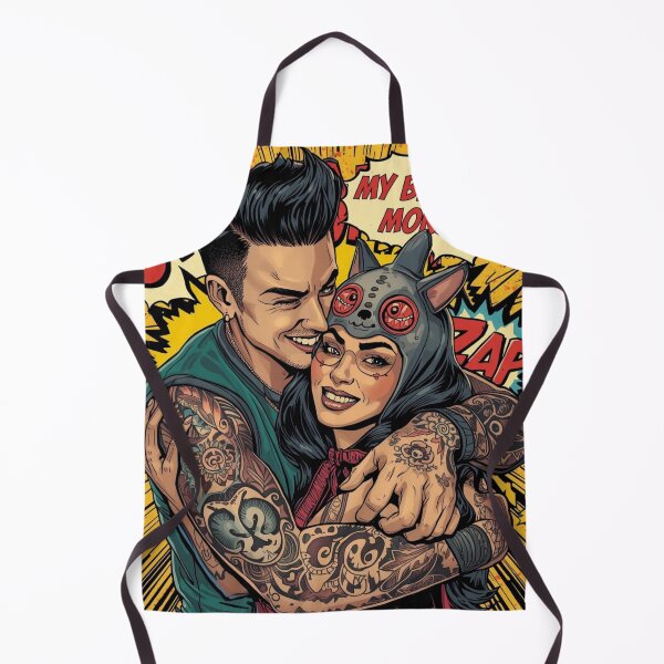 Item preview, My Beloved Monster - Alternative Couple Pop Art Valentine 2 designed and sold by PopOutDreams.