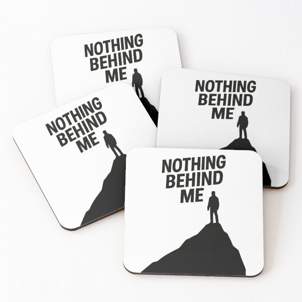 Item preview, Nothing Behind Me – Retro Motivational Quote Design designed and sold by mbmstores.