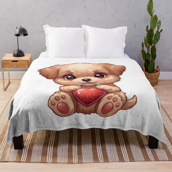 Item preview, Cute Puppy Holding Heart Lock – Valentine Sticker designed and sold by Pigmentra.