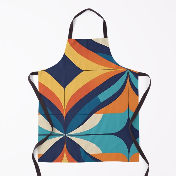 Item preview, Retro Vintage Geometric Pattern Orange, Teal designed and sold by Prints and Lifestyle.