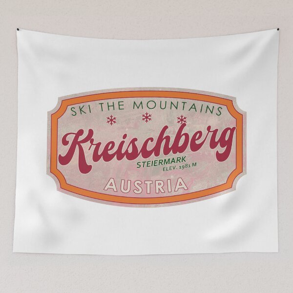 Item preview, Kreischberg, Austria, Steiermark, Ski, textured skiing badge designed and sold by Wanderful-roads.