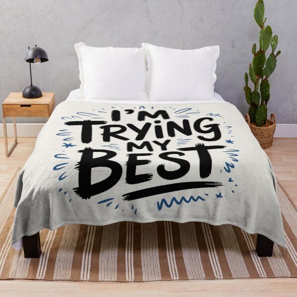 Item preview, I'm Trying My Best Handwritten Typography designed and sold by SplashTastic.