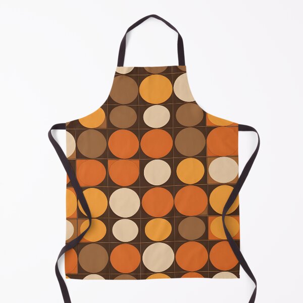Artikelvorschau, Retro-Vintage-Geometrisches Muster Orange, Braun entworfen und verkauft von Prints and Lifestyle.