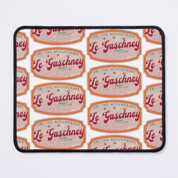 Item preview, Le Gaschney, France, Vosges, Ski, textured skiing badge designed and sold by Wanderful-roads.