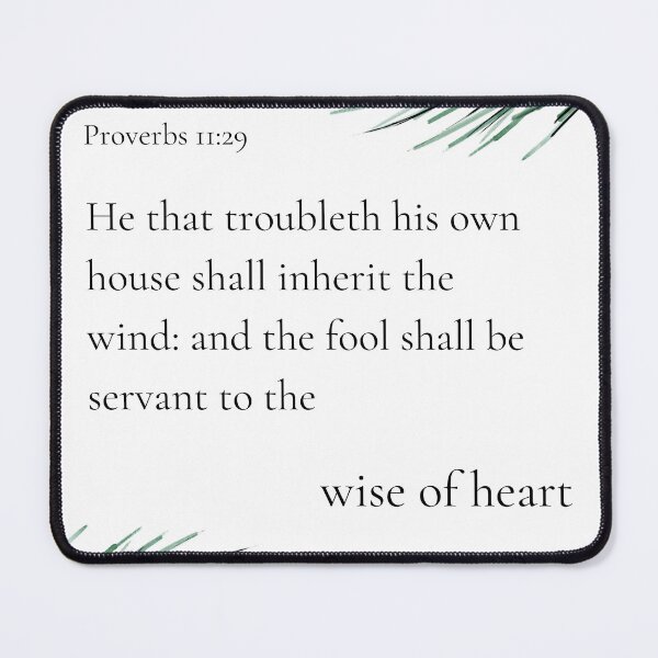 Item preview, Proverbs 11:29 designed and sold by Undonemadenew.