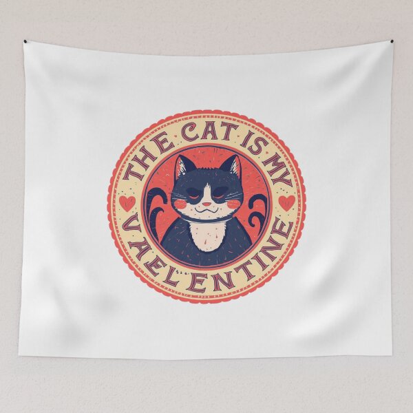 Item preview, My Cat Is My Valentine – Funny Cat Lover Valentine’s Day Shirt designed and sold by Lamagift.