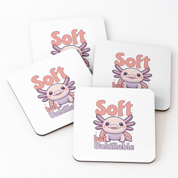 Item preview, Axolotl Soft But Unkillable Feminist International Womens Day Pink designed and sold by GrumpySableye.