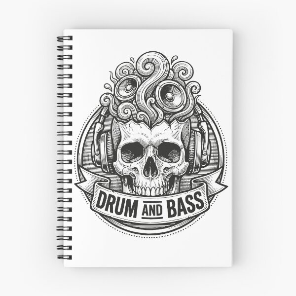 Item preview, Drum and Bass Skull Emblem designed and sold by JaaGo PopLab.