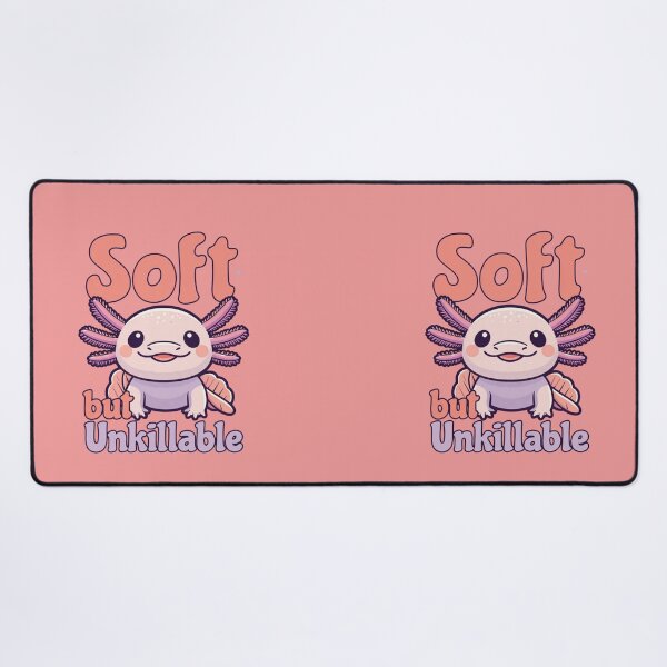 Item preview, Axolotl Soft But Unkillable Feminist International Womens Day Pink designed and sold by GrumpySableye.