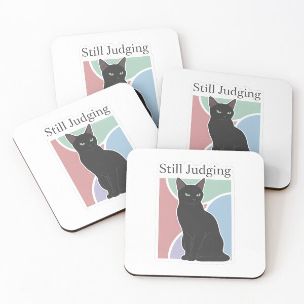 Item preview, Judgmental Cat Sticker – Still Judging Funny Introvert Cat Shirt designed and sold by ZyxDes.