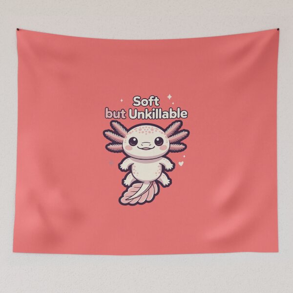 Item preview, Soft But Unkillable Axolotl Cute International Womens Day Empowerment designed and sold by GrumpySableye.