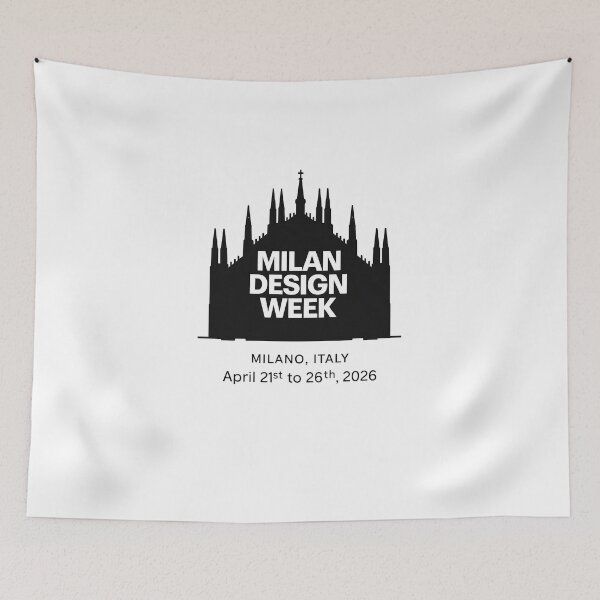 Item preview, Iconic Milan Design Week Art – Minimal Duomo Aesthetic Black & White Print designed and sold by bisha.