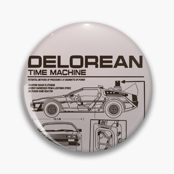 Item preview, Vintage Classic Car Delorean Project Brown designed and sold by PrintCarClub.