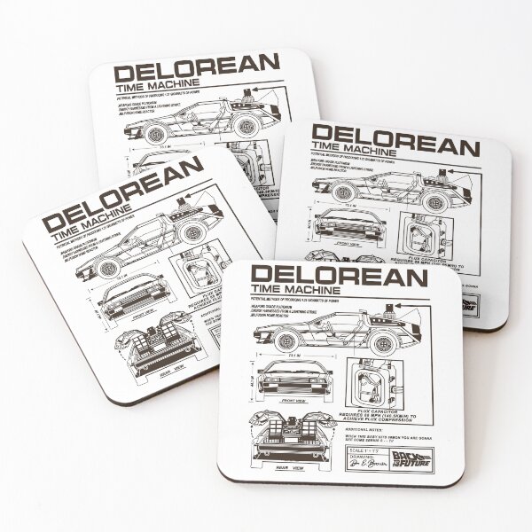 Item preview, Vintage Classic Car Delorean Project Brown designed and sold by PrintCarClub.