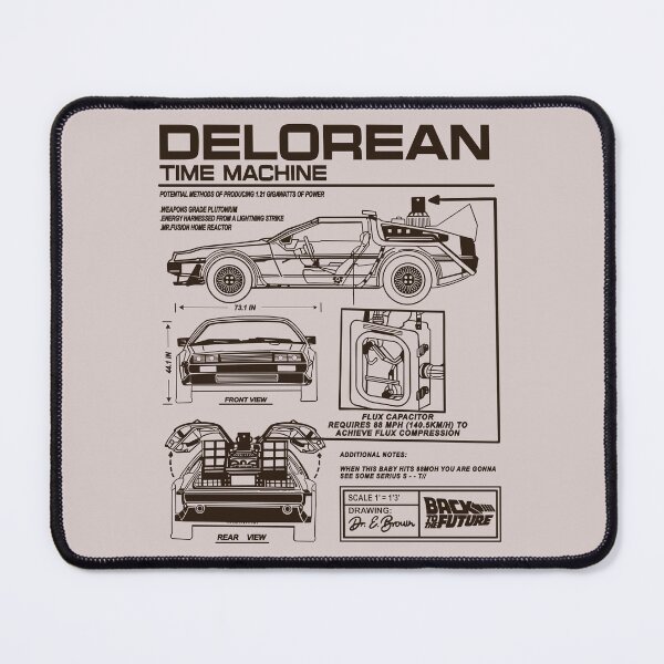 Item preview, Vintage Classic Car Delorean Project Brown designed and sold by PrintCarClub.