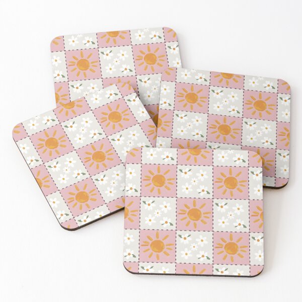 Item preview, Daisy Sun Patchwork Seamless Pattern Retro Floral Cottagecore designed and sold by FRH Design ⭐⭐⭐⭐⭐.
