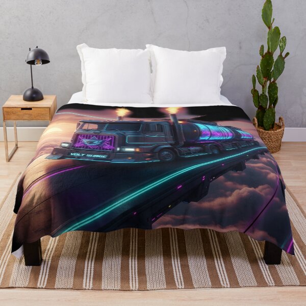 Item preview, Cyberpunk Neon Fuel Truck - Volt Surge Edition designed and sold by BounoWorld.