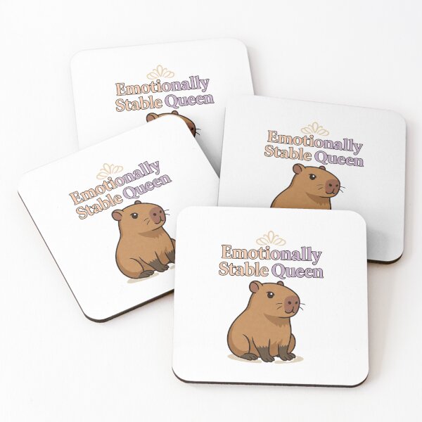 Item preview, Capybara Emotionally Stable Queen International Womens Day Zen Feminist designed and sold by GrumpySableye.