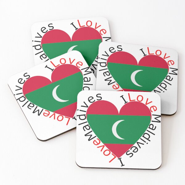 Item preview, I Love Maldives  Heart designed and sold by TheIconSmith.