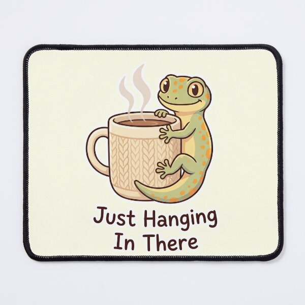 Item preview, Cute Gecko on Coffee Mug – Morning Motivation Illustration designed and sold by Nice Vibes Prints.
