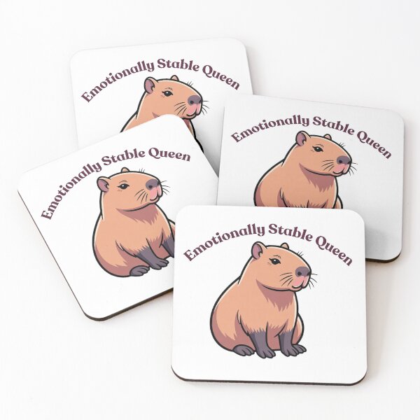 Item preview, Emotionally Stable Queen Capybara Zen International Womens Day Girl Power designed and sold by GrumpySableye.