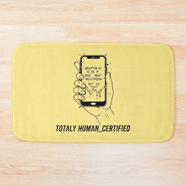 Item preview, Totally Human Certified Tech Glitch designed and sold by SplashTastic.
