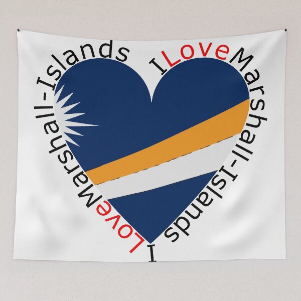Item preview, I Love Marshall Islands  Heart designed and sold by TheIconSmith.
