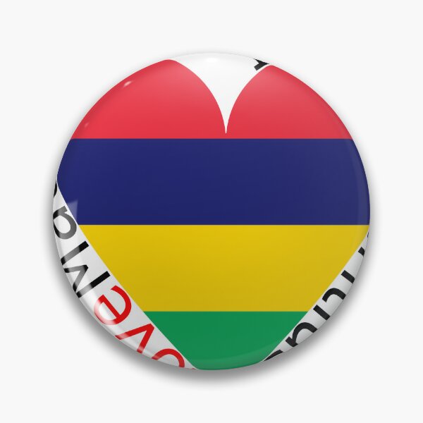 Item preview, I Love Mauritius  Heart designed and sold by TheIconSmith.