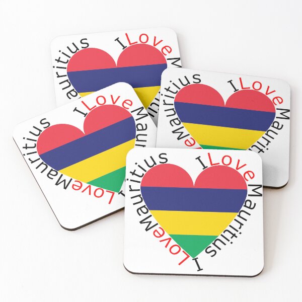 Item preview, I Love Mauritius  Heart designed and sold by TheIconSmith.