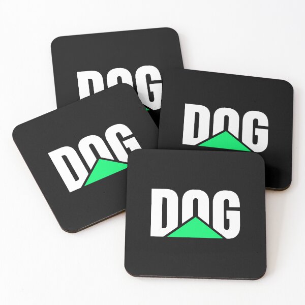 Item preview, Green and white DOG logo on black designed and sold by JRDoesDesign-82.