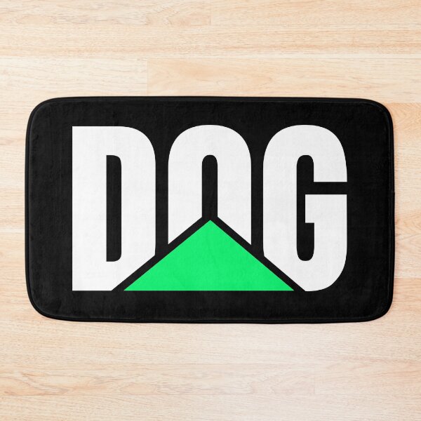 Item preview, Green and white DOG logo on black designed and sold by JRDoesDesign-82.
