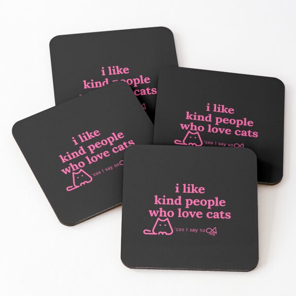 Item preview, LaMaisonOfMY MY I LIKE KIND PEOPLE 'COS I SAY SO COLLECTION  NO.3a PINK FOR CAT LOVERS designed and sold by LaMaisonOfMY.