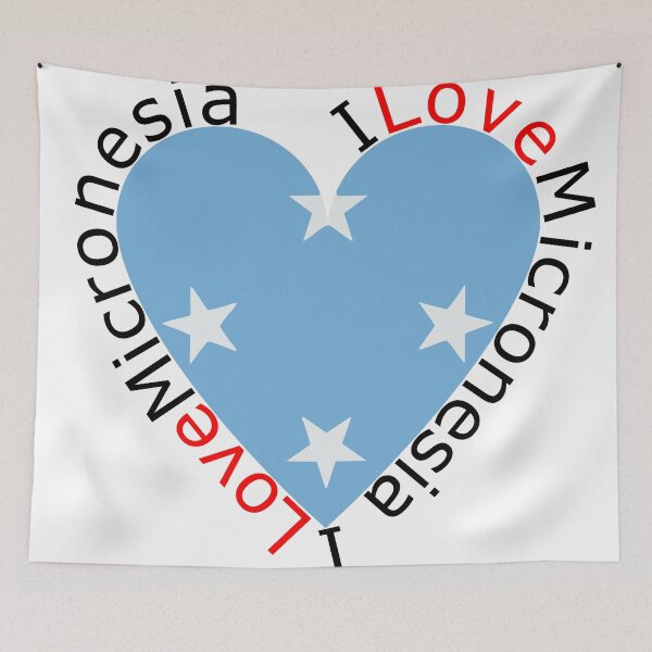 Item preview, I Love Micronesia  Heart designed and sold by TheIconSmith.