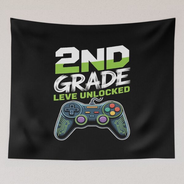 Item preview, 2nd Grade Level Unlocked Gamer designed and sold by flagylART.