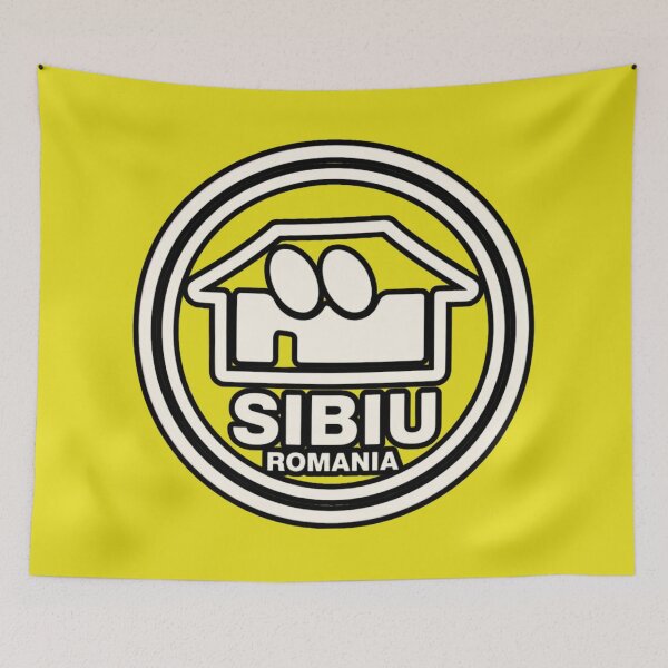 Item preview, Sibiu Romania Bold City Seal Sticker designed and sold by Timeless Design.