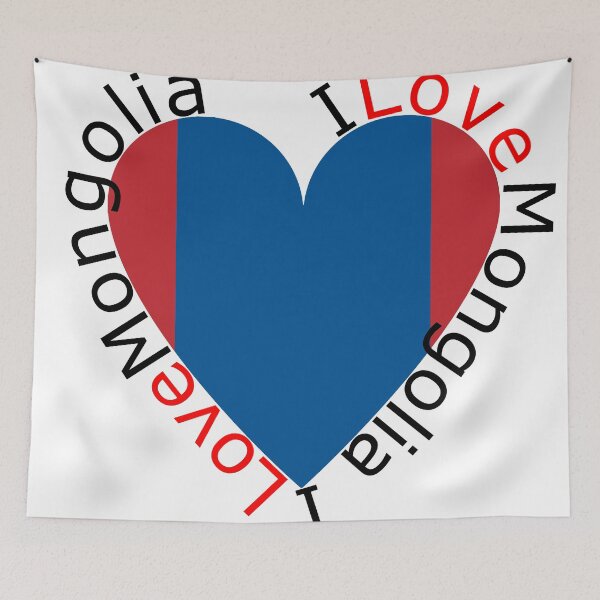Item preview, I Love Mongolia  Heart designed and sold by TheIconSmith.