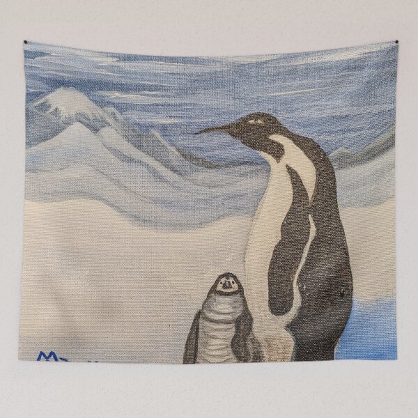 Item preview, Penguin with chick  designed and sold by Matt Starr Fine Art .