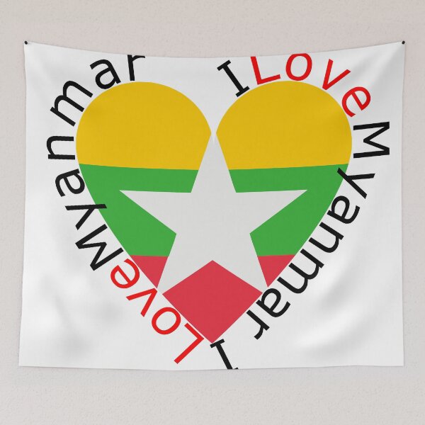 Item preview, I Love Myanmar  Heart designed and sold by TheIconSmith.