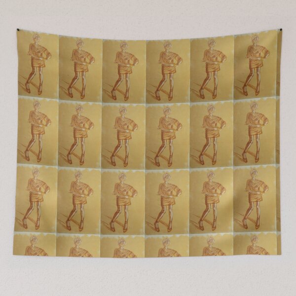 Item preview, Woman in short dress painting designed and sold by MikeJory.