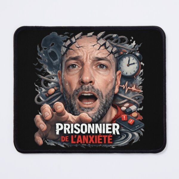 Item preview, Prisoner of Anxiety Design – Dark Poster Mental Health Awareness designed and sold by JonathanP514.