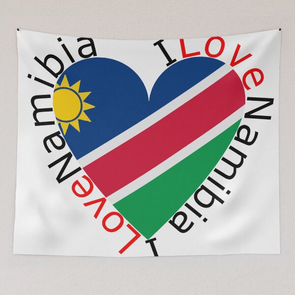 Item preview, I Love Namibia  Heart designed and sold by TheIconSmith.