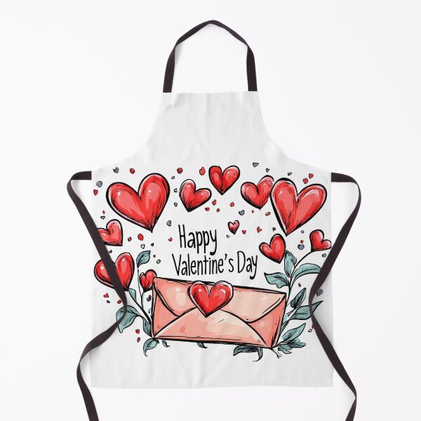 Item preview, Happy Valentine's Day Envelope Heart - Cute Sketchy Love Letter Art Print designed and sold by DesignArtist.ia.