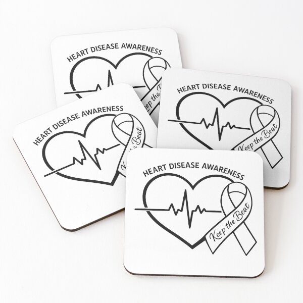 Item preview, Inspirational Keep The Beat Cardiology Awareness Art designed and sold by GridText.