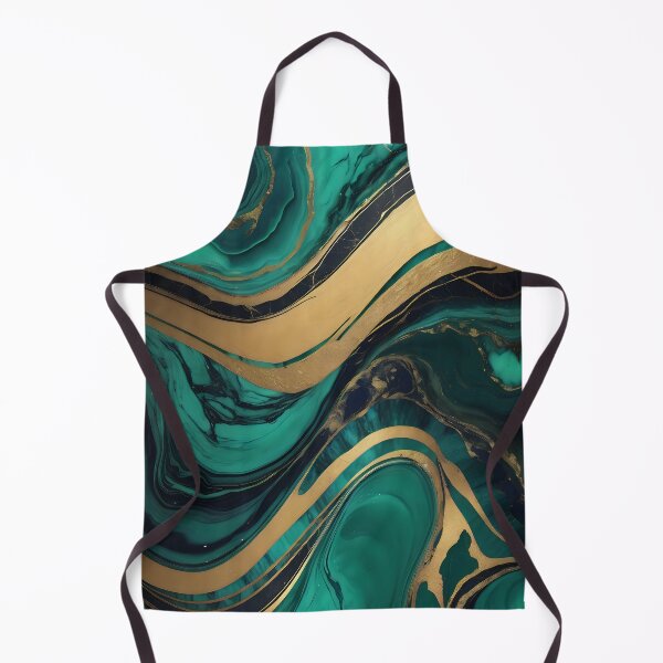 Item preview, Luxury Emerald Marble Fluid Background Design with Golden Highlights. designed and sold by MissYouONLY.