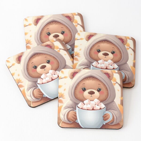 Item preview, Cute Cozy Bear Illustration T-Shirt | Autumn Hot Cocoa Aesthetic Tee designed and sold by ArmaanArts.